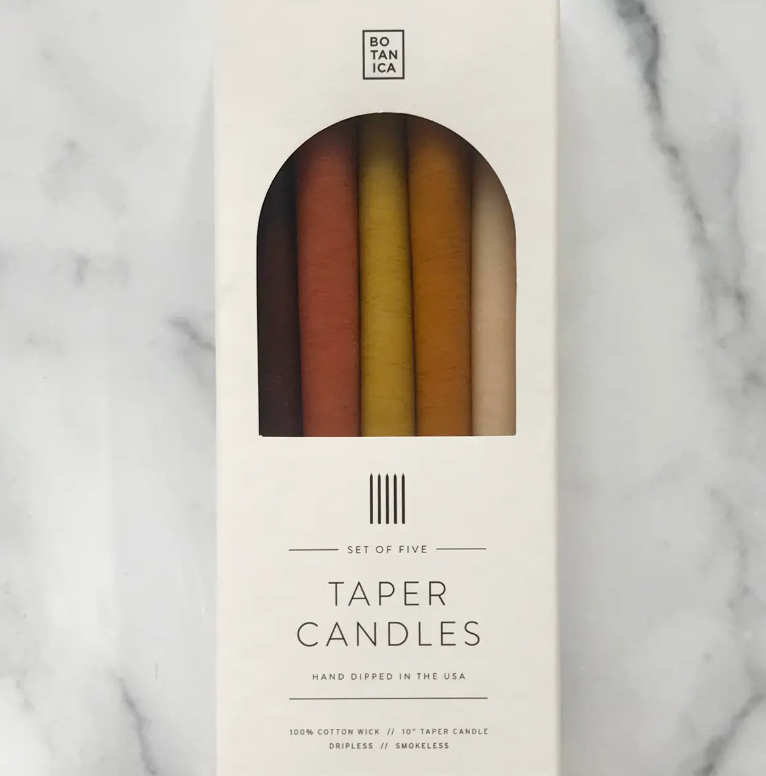 Zodiac Taper Candles | Earth