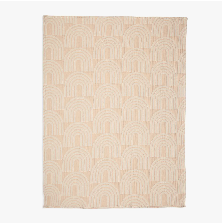 Pink Rainbows Baby Reversible Blanket