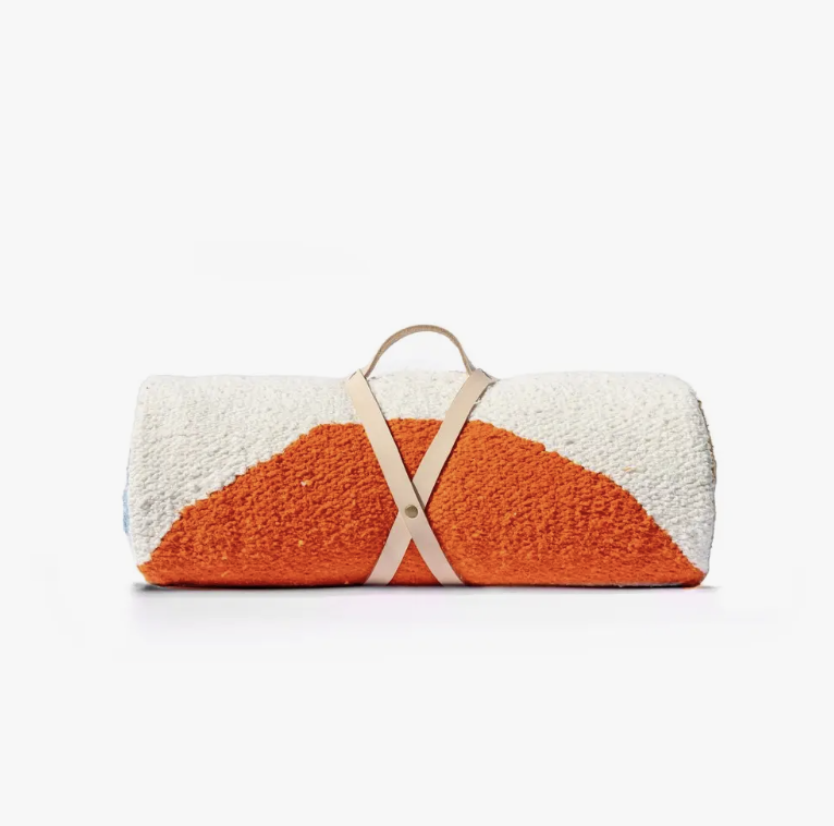 Summer Daze Travel Blanket with Leather Carrier
