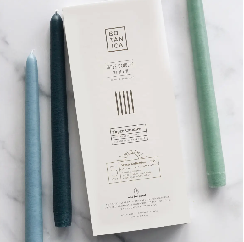 Zodiac Taper Candles | Water