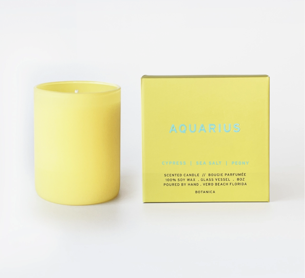Aquarius Zodiac Candle  | 8 oz.